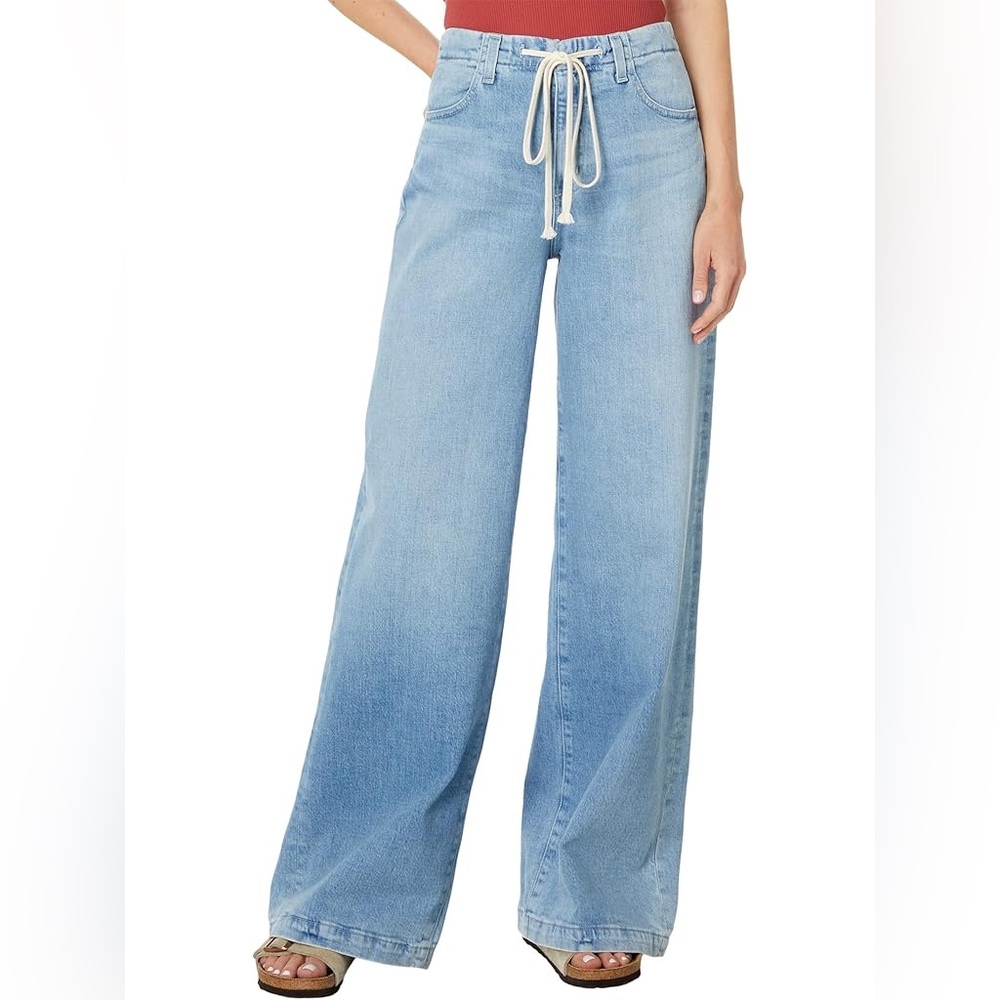AG Adriano Goldschmied Light Blue Wide-Leg Jeans